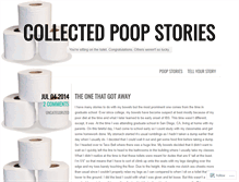 Tablet Screenshot of collectedpoopstories.com